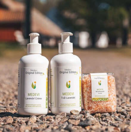 Medevi Fotpaket Lavendelcrem, tv�l o salt f�r Fina F�tter