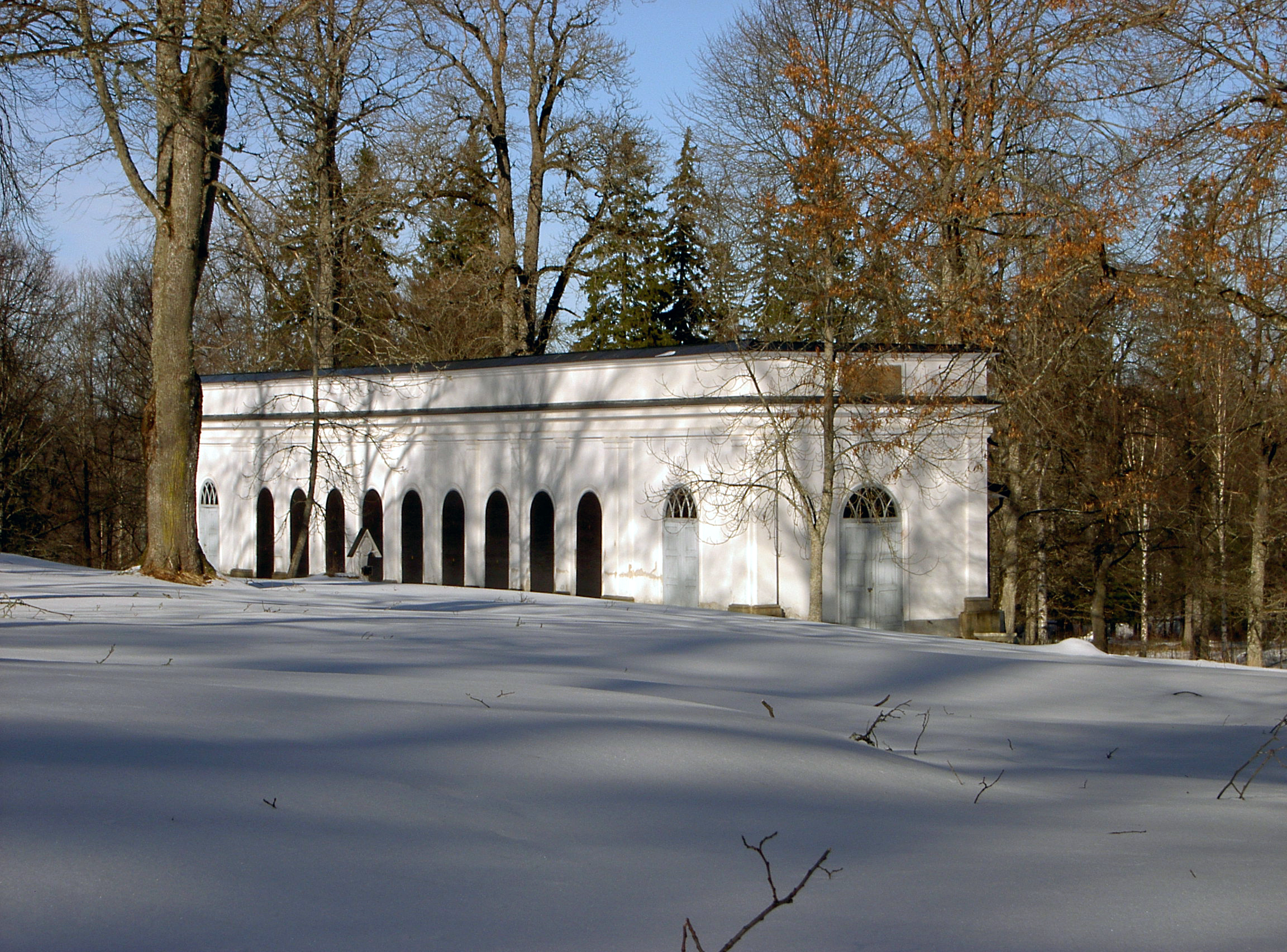 Högbrunnen, Medevi Brunn i vinterskrud.