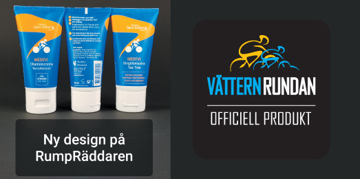 Medevi chaomiscreme dvs RumpRäddaren som motverkar och behandlar cykelskav. Officiell Vätternrundaprodukt.